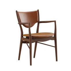 House of Finn Juhl Spisebordsstole<46 Armstol, Elegance valnød, valnød stel af Finn Juhl