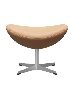 Fritz Hansen Skamler|Fodskamler<3127 Fodskammel til Ægget af Arne Jacobsen læder