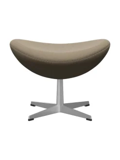 Fritz Hansen Skamler|Fodskamler<3127 Fodskammel til Ægget af Arne Jacobsen læder