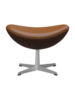 Fritz Hansen Skamler|Fodskamler<3127 Fodskammel til Ægget af Arne Jacobsen læder
