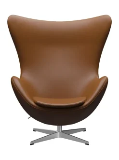 Fritz Hansen Loungestole|Lænestole<3316 Ægget af Arne Jacobsen læder