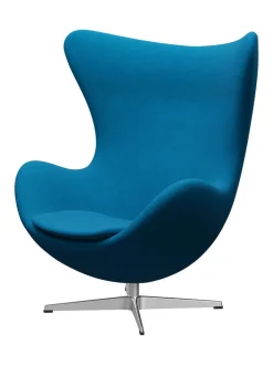 Fritz Hansen Loungestole|Lænestole<3316 Ægget af Arne Jacobsen læder