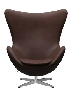 Fritz Hansen Loungestole|Lænestole<3316 Ægget af Arne Jacobsen læder