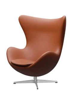 Fritz Hansen Loungestole|Lænestole<3316 Ægget af Arne Jacobsen læder