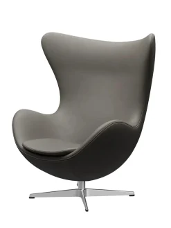 Fritz Hansen Loungestole|Lænestole<3316 Ægget af Arne Jacobsen læder