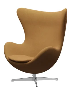 Fritz Hansen Loungestole|Lænestole<3316 Ægget af Arne Jacobsen læder