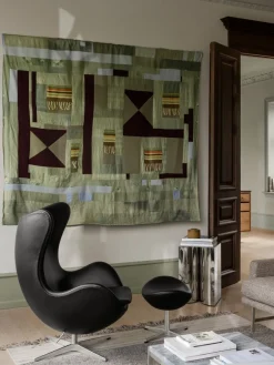 Fritz Hansen Loungestole|Lænestole<3316 Ægget af Arne Jacobsen læder