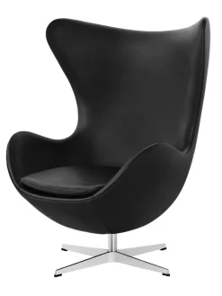 Fritz Hansen Loungestole|Lænestole<3316 Ægget af Arne Jacobsen læder
