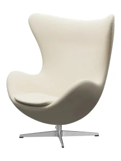 Fritz Hansen Loungestole|Lænestole<3316 Ægget af Arne Jacobsen læder
