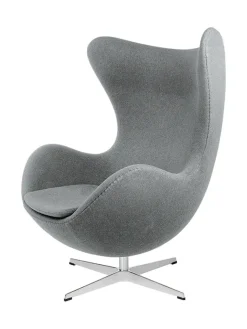 Fritz Hansen Loungestole|Lænestole<3316 Ægget af Arne Jacobsen læder
