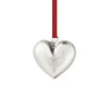 Georg Jensen Juletræspynt<2024 Julehjerte, palladiumbelagt messing fra