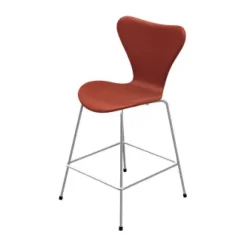 Fritz Hansen Barstole<3187 Lav Barstol af Arne Jacobsen