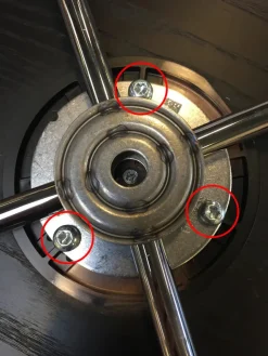 Fritz Hansen Tilbehør Til Stole<3 løse skruer til 7'er stole