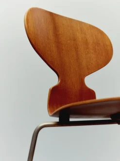 Fritz Hansen Spisebordsstole<3101 Myren Stol i natur finer af Arne Jacobsen