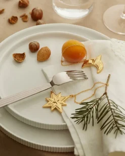 Georg Jensen Juletræspynt<2024 Ornamentsæt, stjerne og måne fra