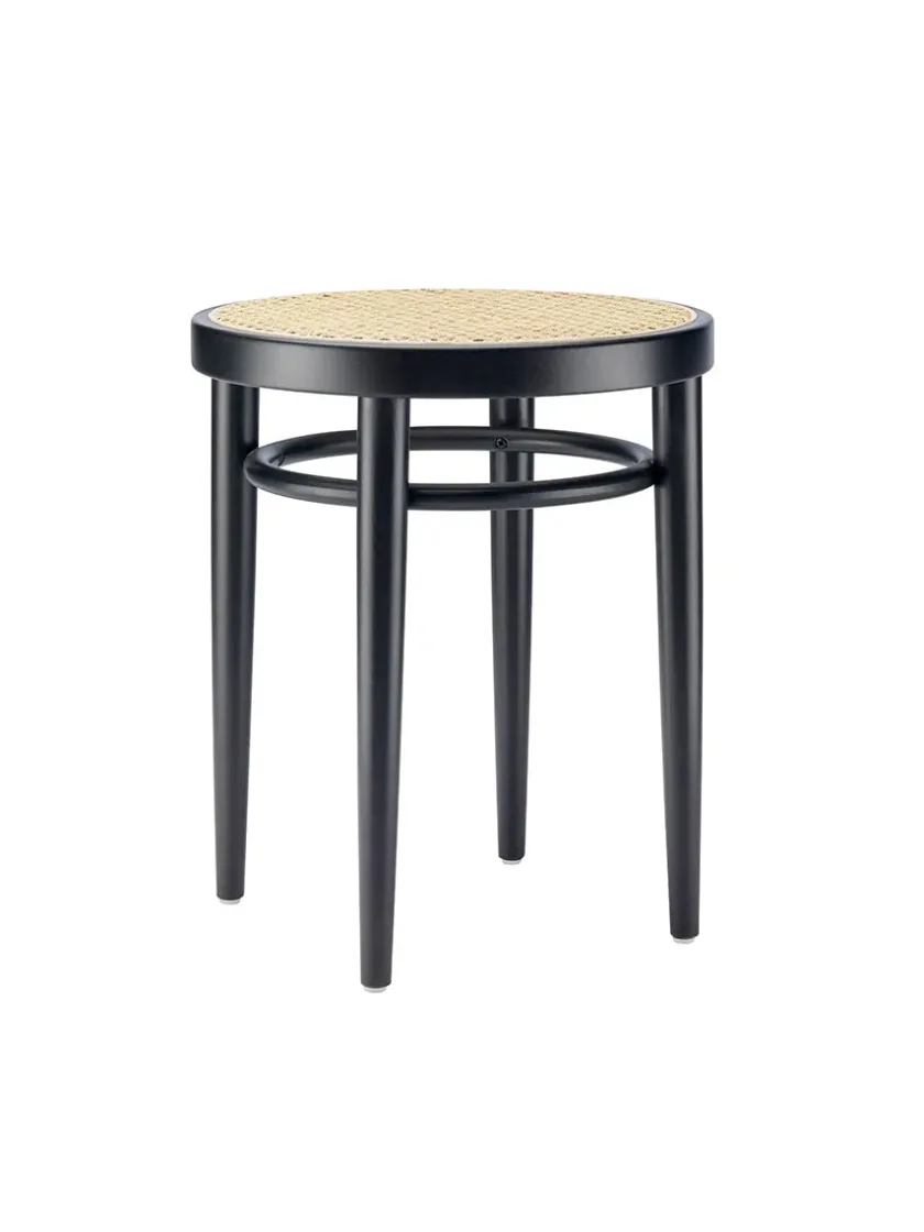 Thonet Skamler<214 RH Skammel, sort fra