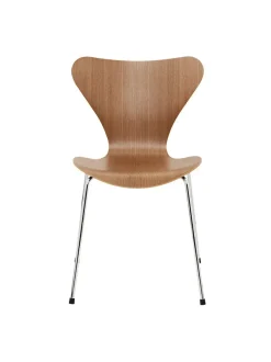 Fritz Hansen Spisebordsstole<3107 Serie 7 Stol, naturfiner af Arne Jacobsen