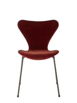 Fritz Hansen Spisebordsstole<3107 Stol, fuldpolstret velour af Arne Jacobsen