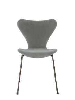 Fritz Hansen Spisebordsstole<3107 Stol, fuldpolstret velour af Arne Jacobsen