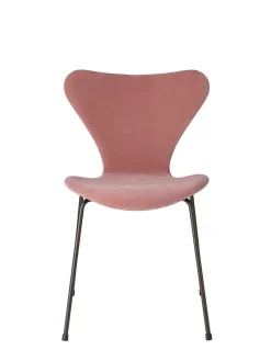 Fritz Hansen Spisebordsstole<3107 Stol, fuldpolstret velour af Arne Jacobsen