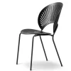 Fredericia Furniture Spisebordsstole<3398 Trinidad Stol, sort ask af Nanna Ditzel