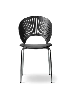 Fredericia Furniture Spisebordsstole<3396 Trinidad Stol, sort ask/omni 301 af Nanna Ditzel