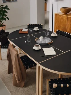 Artek Spiseborde<Aalto Table Half-Round fra