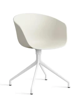 HAY Kontorstole<About a Chair AAC52 Forsidepolstret, hvid skal fra