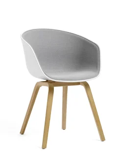 HAY Spisebordsstole<About a Chair AAC22 forsidepolstret, hvid skal fra
