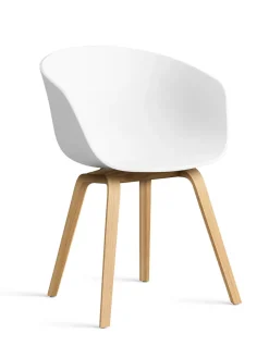 HAY Spisebordsstole<About a Chair AAC22 forsidepolstret, hvid skal fra