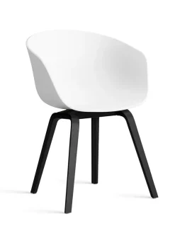 HAY Spisebordsstole<About a Chair AAC22 forsidepolstret, hvid skal fra