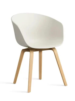 HAY Spisebordsstole<About a Chair AAC22 forsidepolstret, hvid skal fra