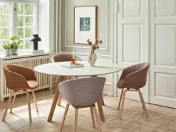 HAY Spisebordsstole<About a Chair AAC22 forsidepolstret, hvid skal fra