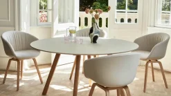 HAY Spisebordsstole<About a Chair AAC22 forsidepolstret, hvid skal fra