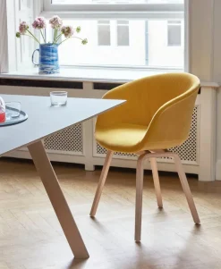 HAY Spisebordsstole<About a Chair AAC22 forsidepolstret, hvid skal fra