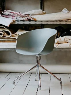 HAY Kontorstole<About a Chair AAC52 Forsidepolstret, sort skal fra