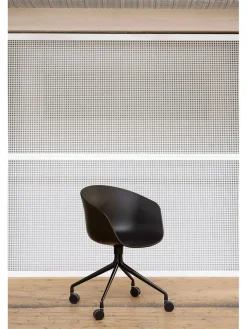 HAY Kontorstole<About a Chair AAC52 Forsidepolstret, sort skal fra