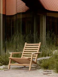 Carl Hansen & Søn Udendørs Loungemøbler|Solvogne/Liggestole<AH603 Outdoor Dækstol fra