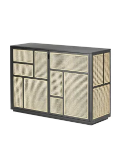 Design House Stockholm Skænke<Air Sideboard, oak/cane fra