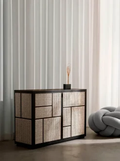 Design House Stockholm Skænke<Air Sideboard, oak/cane fra