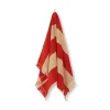 Ferm Living Badeværelsestekstiler<Alee Hand Towel, light camel/red fra