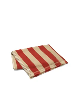 Ferm Living Badeværelsestekstiler<Alee Hand Towel, light camel/red fra
