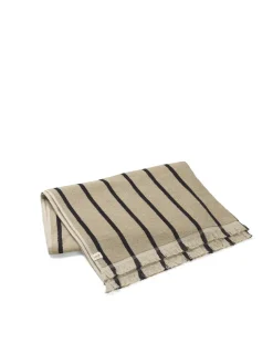 Ferm Living Badeværelsestekstiler<Alee Hand Towel, sand/black fra