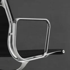Vitra Kontorstole<Aluminium Chair EA 119 kontorstol, sort læder fra