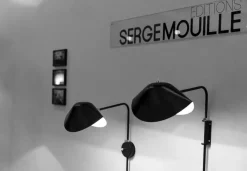 Editions Serge Mouille Spots<Antony Small Wall Bedside Lamp af Serge Mouille