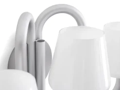 HAY Væglamper|Spots<Apollo Wall Sconce, hvid opalglas fra