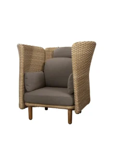 Cane-line Udendørs Loungemøbler|Havestole<Arch Loungestol, høj arm/ryg fra
