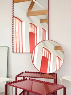 HAY Spejle<Arcs Mirror Round, red fra