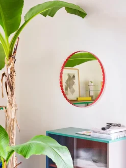 HAY Spejle<Arcs Mirror Round, red fra