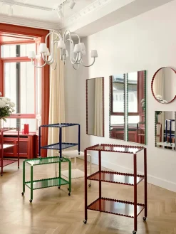 HAY Spejle<Arcs Mirror Round, red fra